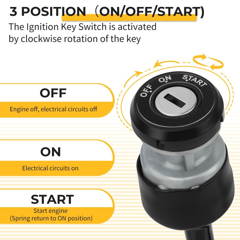 M MATI Ignition Key Switch for Polaris RZR 170 2009-2014
