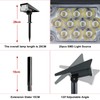 CREPOW Solar Spot Lights Outdoor, Blue Solar Spotlights Landscape Lighting