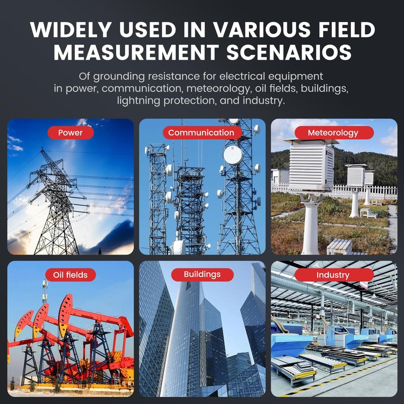 EITAI3000A+ Digital Ground Resistance Meter Tester 0-2kΩ, 0-200V, Manufacturer Direct