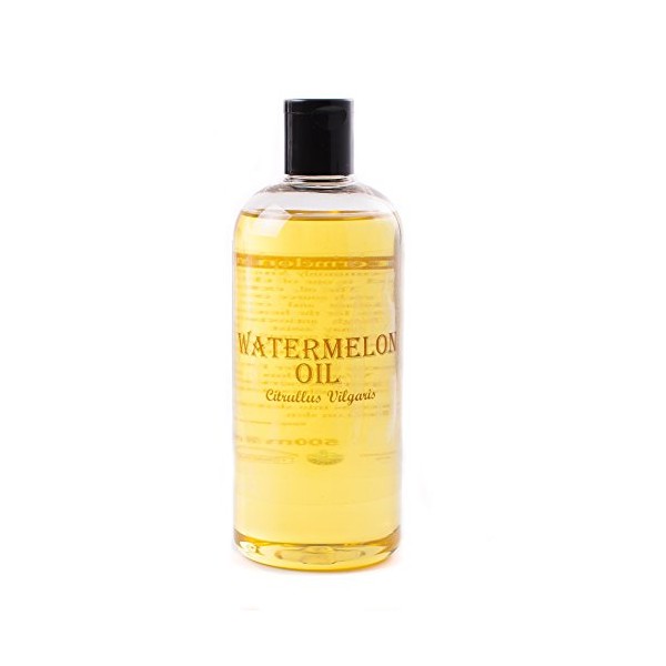 Mystic Moments | Watermelon Carrier Oil 500ml - Pure & Natural Oil Perfect for Hair, Face, Nails, Aromatherapy, Massage and Oil Dilution Vegan GMO Free