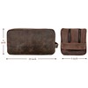 RUSTIC TOWN Genuine Leather Travel Toiletry Bag - Dopp Kit