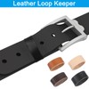 PATIKIL Leather Loop Keeper, 4 Pcs Leather Loops Belt Keeper