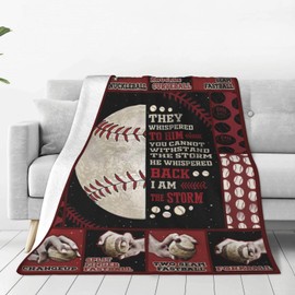 Baseball Blanket Baseball Gifts Throw Blankets Cozy Fleece Flannel Soft Warm Plush Lightweight Blanket Inspirational Baseball Decor Gift for Boys Girls Teens Men Kids for Couch Sofa Bed 40"X50"