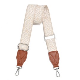 LEMEDE Purse Strap,1.5" Leather End Shoulder Strap Adjustable Replacement,Retro Multi-pattern Crossbody Bag Straps