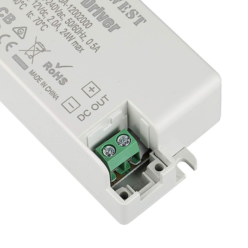COOLWEST Transformer Driver Power Supply 24W 12V for LED Strip