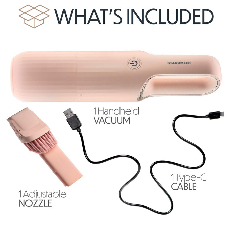 STARUMENT Portable Hand Vacuum Cleaner for Dust Pet Hair Dirt