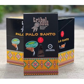 Tribal Soul Premium Backflow Cone Incense - 6 Box 10 Jumbo Cones Each Box Total of 60 Cones. (Palo Santo)