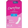 Unknown Carefree Acti-Fresh Thin Panty Liners, Soft and Flexible, Long,