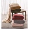 Brooklyn Loom Marshmallow Sherpa Bed Blanket, Full/Queen, Dusty Rose