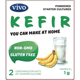 VIVO Kefir Starter with Probiotics (5 Boxes) Makes up to 30 litres of kefir