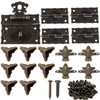 1 set decorative box hardware made of bronze, 1 piece
