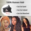 0.2cm Width 8Inch 20 Strands Loc Extension Human Hair 100%