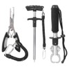 Stainless Steel Fishing Lure Plier and Gripper with Fish Hook