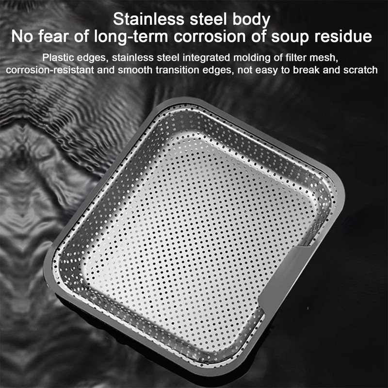 QruiLanTu Kitchen Sink Strainer Stainless Steel, Sink Drain Strainer Basket