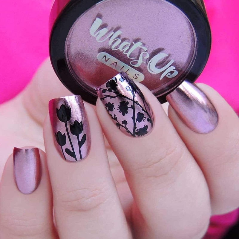 Whats Up Nails - Tulips Vinyl Stencils for Nail Art