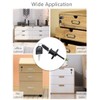 HOWDIA 4 Pcs - Zinc Alloy Drawer Lock Desk Wardrobe