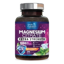 Citrato Magnesio 1000 Por Porción 240 Cápsulas