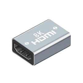 APEXSUN HDMI(Monitor) Female to HDMI Female Adapter,Aluminum Portable Adapter, Compatible with HDMI Devices,Suitable for HDMI (4K@60Hz) Cable Extension and Transfer, Gray