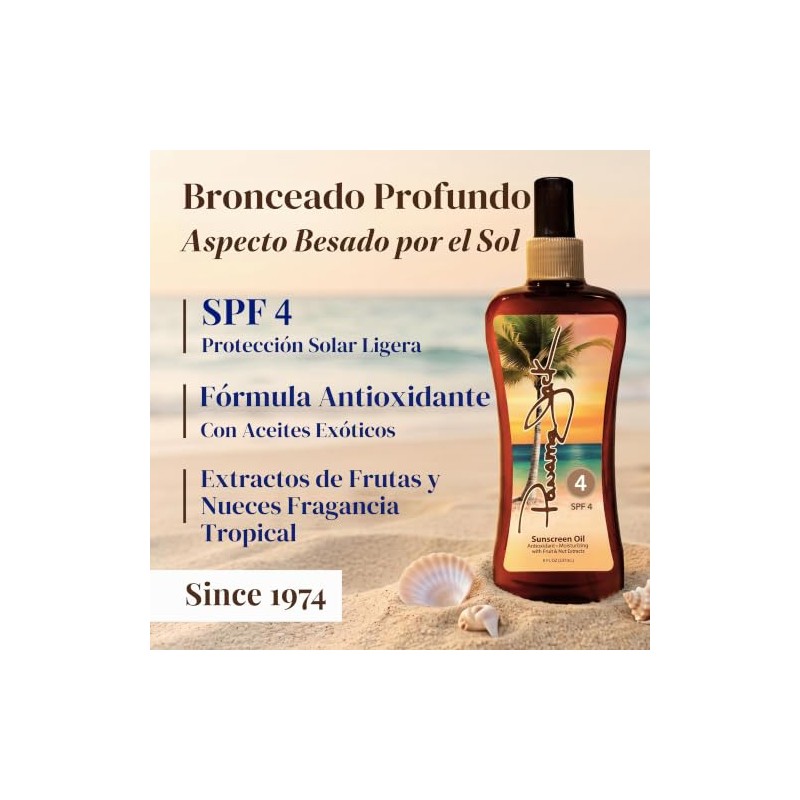 Panama Jack Loción Bronceadora Solar Spf Amigable Arrecifes Paba Parabenos