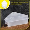 Qualirey 6 Pcs Mice Station with Key Triangle Bait Station