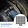 Set of 32 Wheel Lug Nuts Replacement for Ford F250