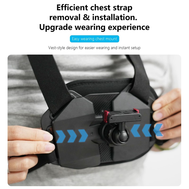 Chest Strap Mount Harness with Magnetic Quick Release for DJI