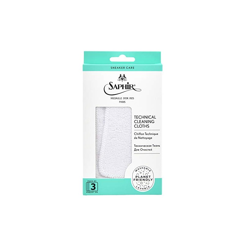 Safir Noir Microfiber Cloth for Luxury Sneakers, Sneaker Cleaning Cloth,