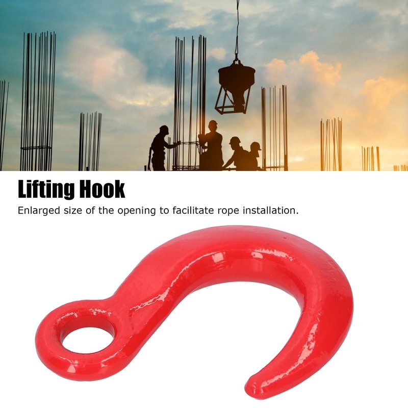6500lb Lifting Hook with Large Opening, Alloy Steel Crane Hoist