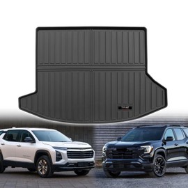 for 2025 Chevy Equinox/GMC Terrain Trunk Cargo Mats Liner TPE All Weather Rubber Protection Mats for Chevy Equinox Accessories (Only for 2025, Not for EV)