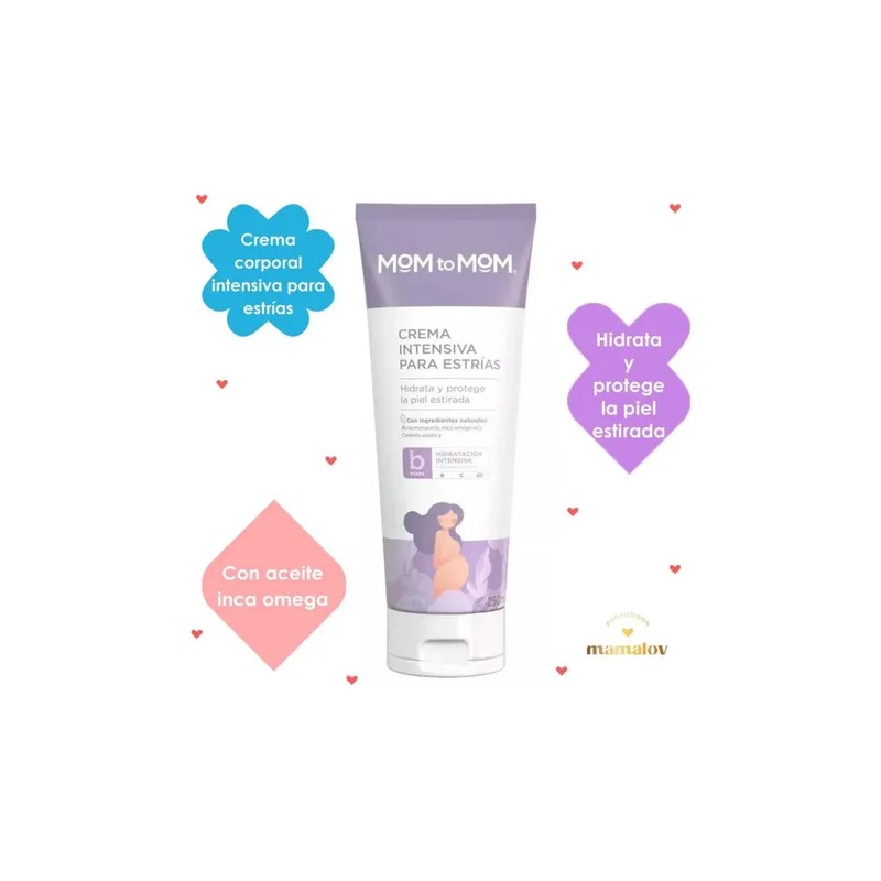 Crema Intensiva Para Estrias Mom To Mom 250ml 6-9 Meses