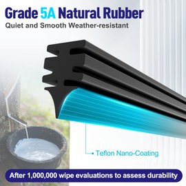 AJK Wiper Blades for Toyota Tundra 2022 2023 2024 2025,2 Piece All Weather OEM Quality Automotive Replacement Windshield Wipers for My Car