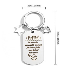 BOMEON Father's Day Gift Keyring Dad Gift For Men Gift Ideas For Dad Gifts For Dad Gift Dad Father's Day Gifts For Dad Birthday Gift For Dad, dad2