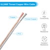 PATIKIL 32.8Ft 24/2 PVC Covered Copper Wire, 300V Soft Speaker