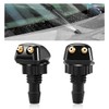MUQIDA 2 PCS Front Windshield Washer Nozzles, Double-Hole Windscreen Washer