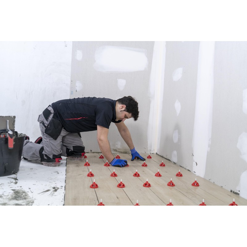 Rubi Tools KIT CYCLONE Tile Leveling System 1/16' 35964, White