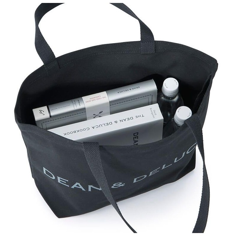 Dean & Deluca Tote Bag, Black, S/L, Eco Bag, Women's,