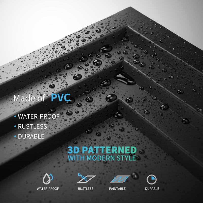 Art3d 12-Pack 24x24 Inch PVC Waterproof Drop Ceiling Tiles for