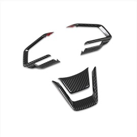 Beautost Fit for Subaru New Crosstrek 2024 2025 2026 / Forester 2025 2026 Wheel Steering Trim Panel Cover Trims (Carbon Fiber Black)