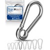 Carabiner Hook 7 mm Strong Stainless Steel Hook Key Ring