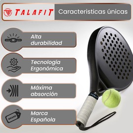 TALAFIT Pack of 4 Overgrip Padel - Grip Padel - Padel Grip Tape Padel - Holes - Overgrip Tennis - Grip Tennis (Red)