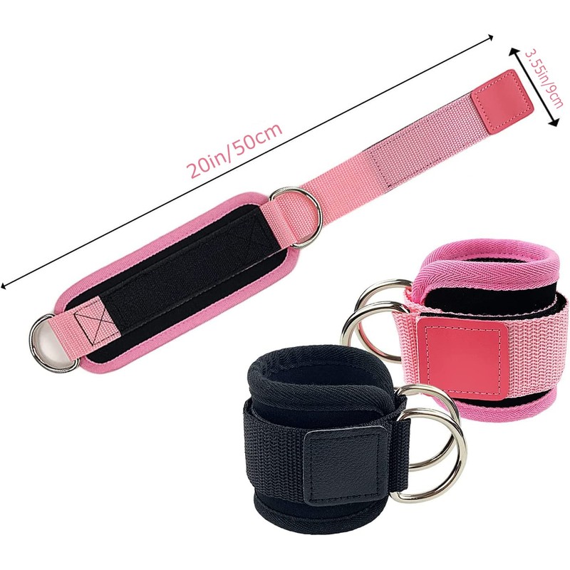 Adjustable Ankle Strap with Double D-Rings and Neoprene Support Ankle