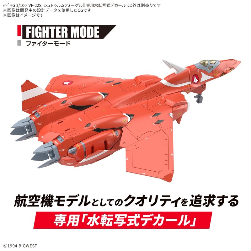 BANDAI SPIRITS HG Macross 7 VF-22S Sturm Vogel II 1/100