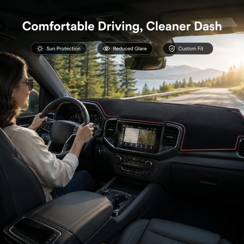 Dashboard Cover Mat for Chevy & GMC Trucks – Anti-Slip
