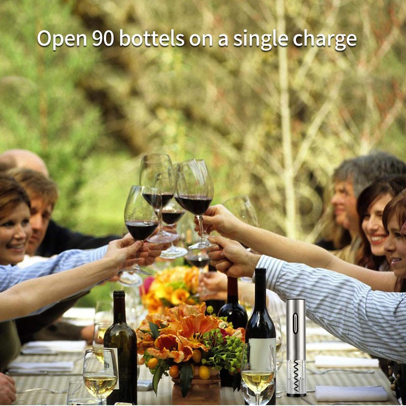 Stainless Steel USB Rechargeable Smart Electric Wine Opener Automatic Bottle