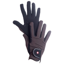 HKM by Reiterladen24 Professional Riding Gloves, Nubuck Imitation Leather, s