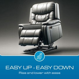 K?lbs K?lbs Extra Large Recliner Cushion | Chic 2 Tone Velvet Cover | Memory Foam Seat Pillow 5 inch Thick 20 x 20 Large | Recline Chair Cushions for Elderly - Extra Large Chair Pad