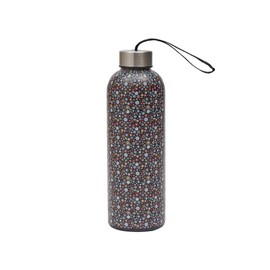 Eco Chic Reusable Thermal Bottle Stainless Steel Leakproof Insulated Water Bottle (Ditsy Black)