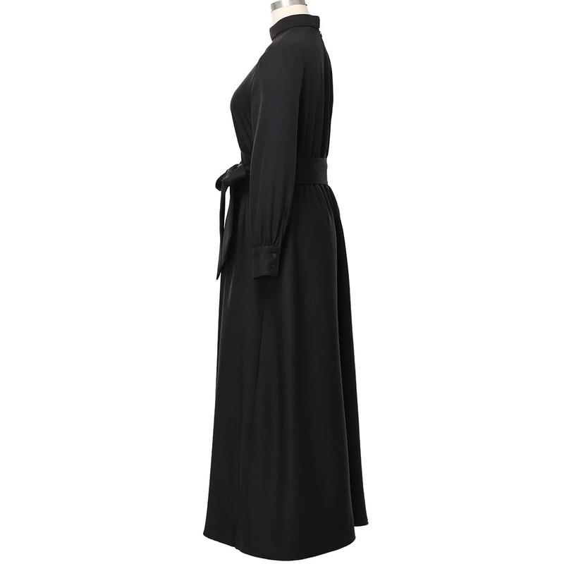 CAMDOM Church Clergy Dress for Women Long Sleeve A Line