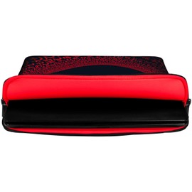 Digittrade LS109-13 Red Matrix Designer Notebook Sleeve 13.3 Inch (33.8 cm) Neoprene Laptop Bag 13 to 14 Inch Protective Case Pattern Red/Black
