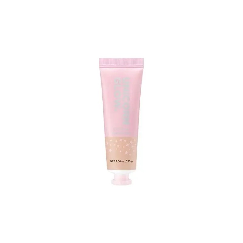 Maquillaje Lock Unicorn Glow Hydrating Foundation Tono 02 Light Vanilla